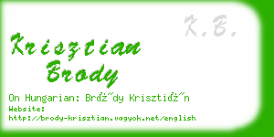 krisztian brody business card